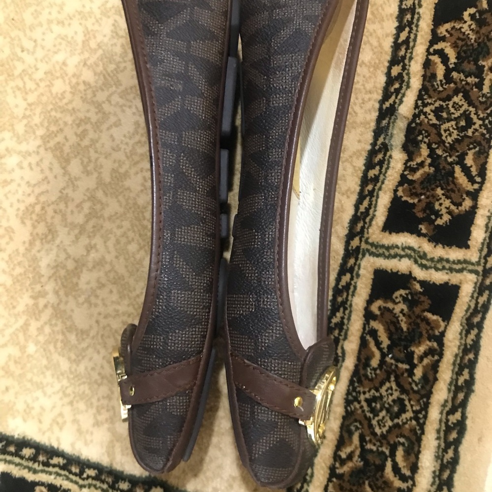 MICHAEL KORS SIZE 10 FLATS BROWN - Picture 7 of 10